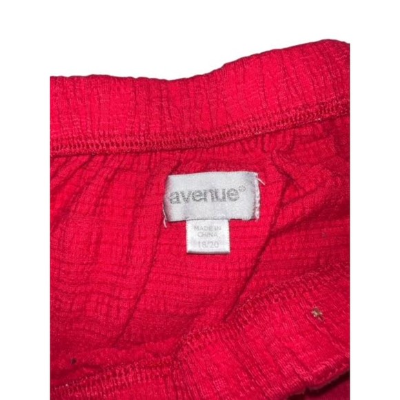 Avenue Coral Textured Knit Button Down Cap Sleeve Size 18/20 - Picture 2 of 8